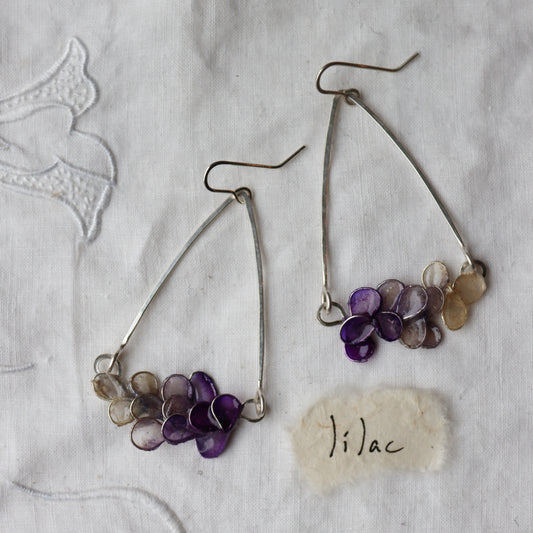 Garden Trellis Earrings : lilac