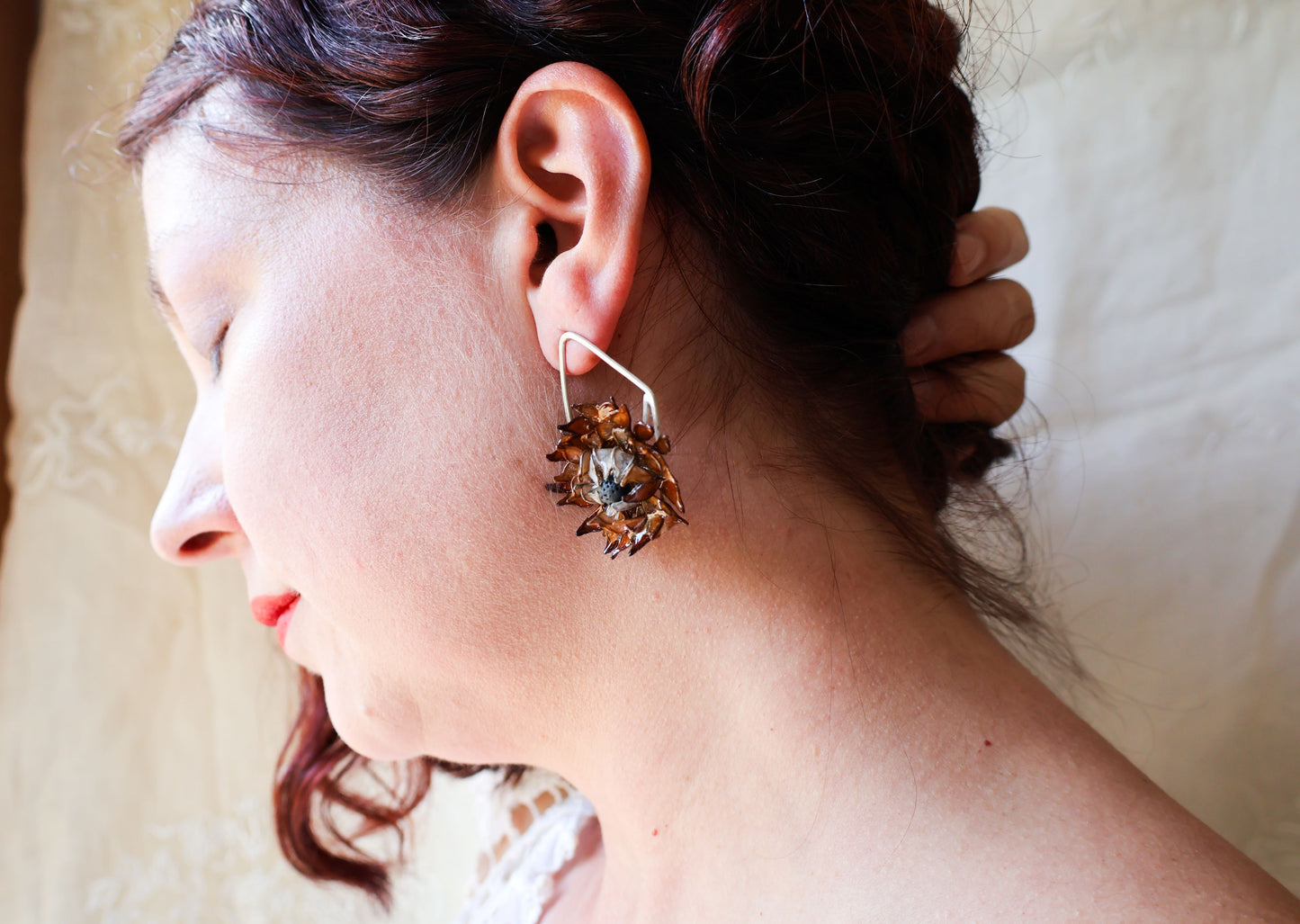 Midnight Gardenia Earrings