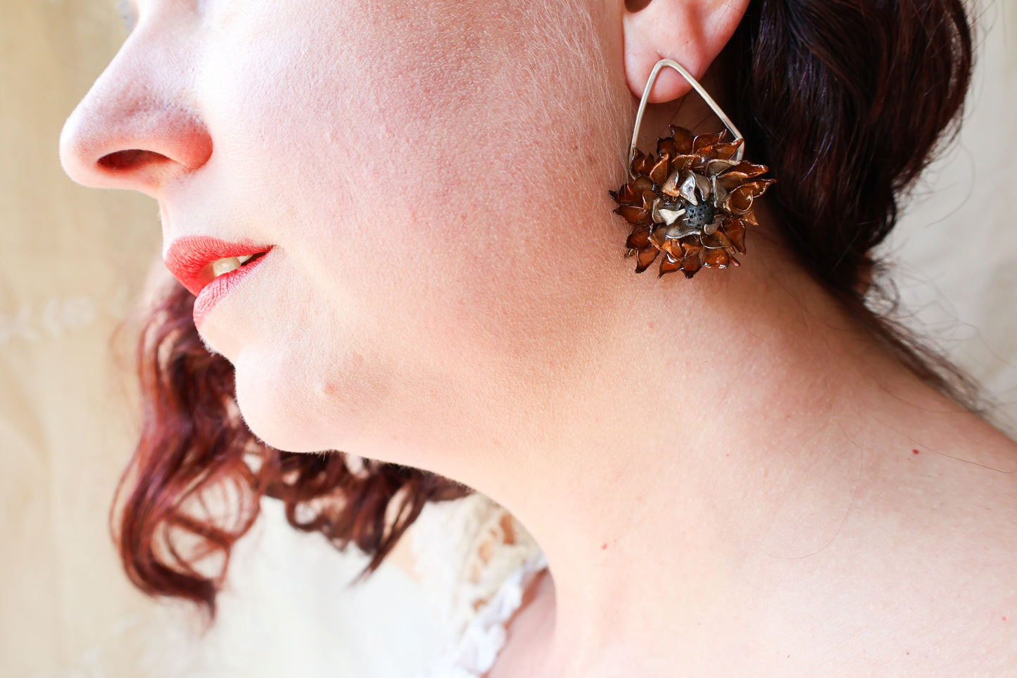 Midnight Gardenia Earrings