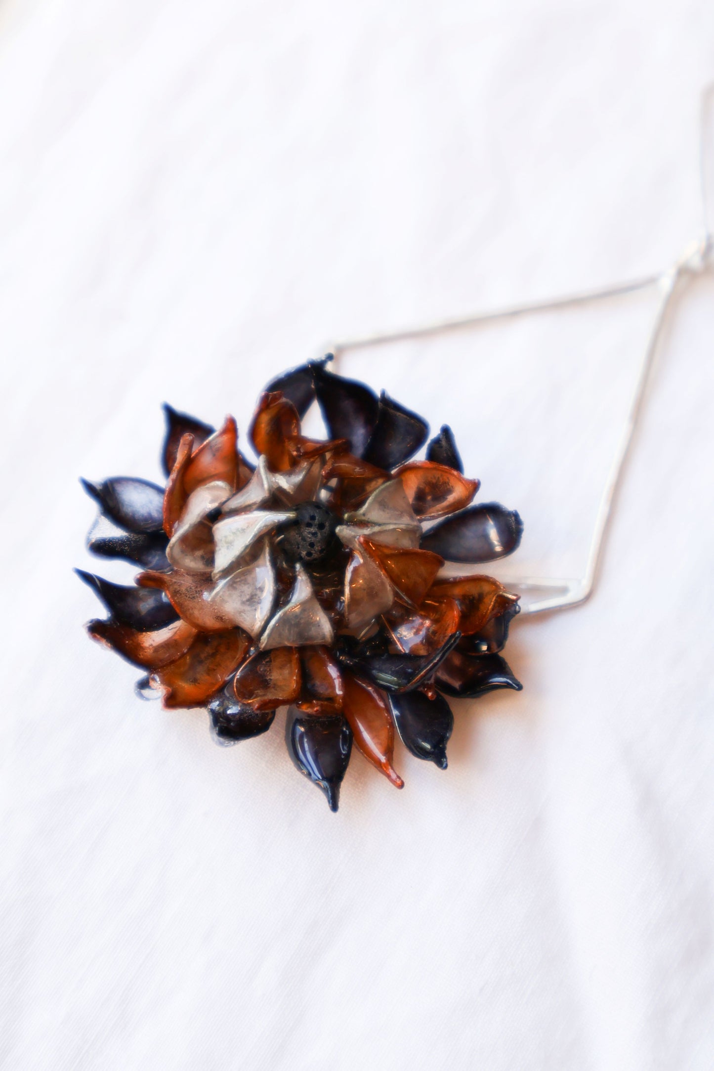 Shadow Gardenia Earrings