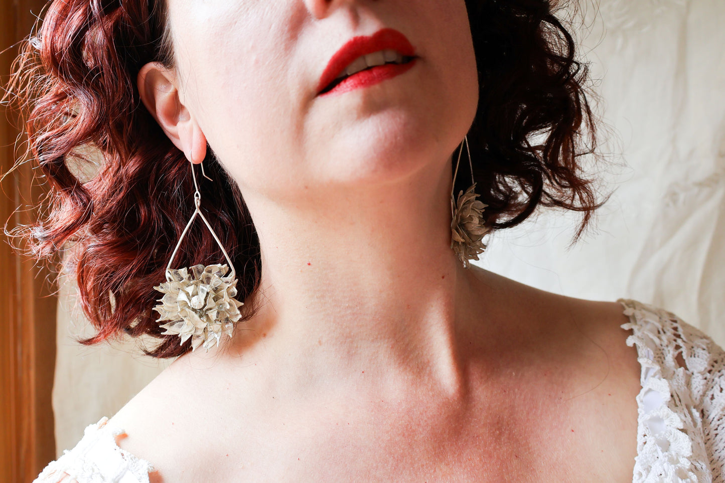 Moonlit Gardenia Earrings