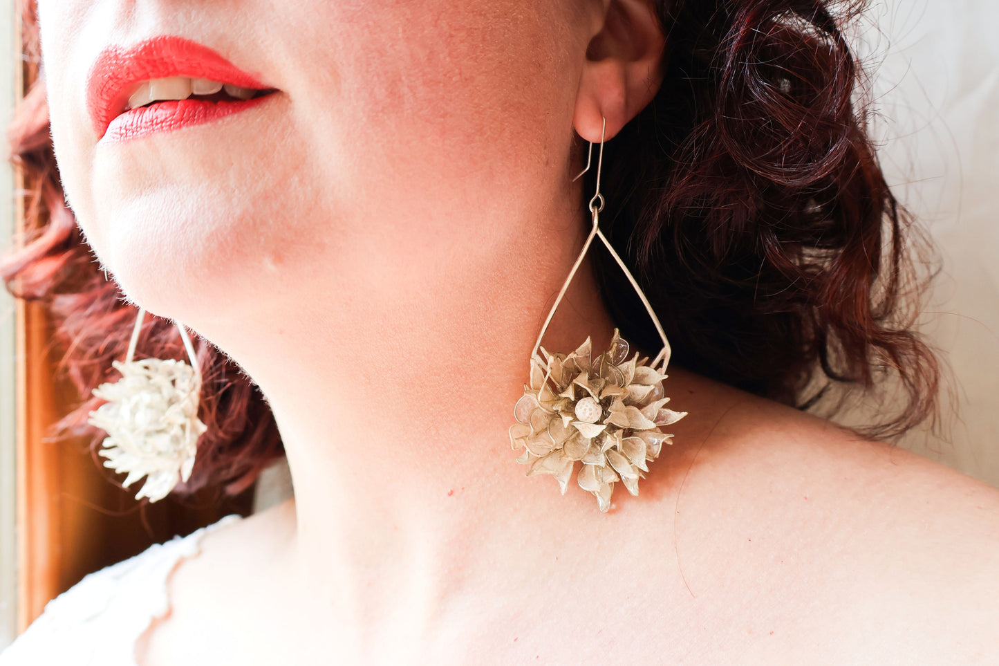 Moonlit Gardenia Earrings