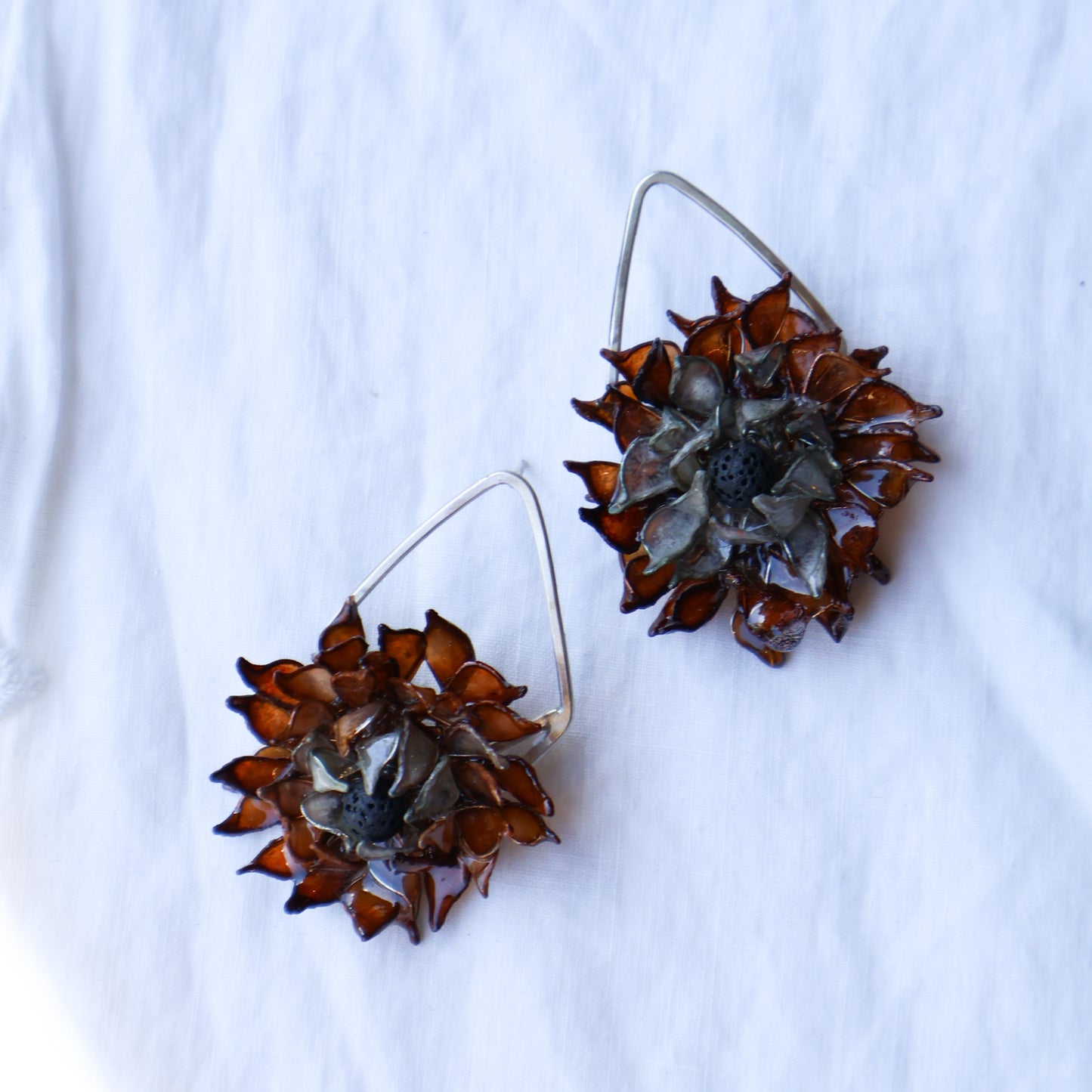 Midnight Gardenia Earrings