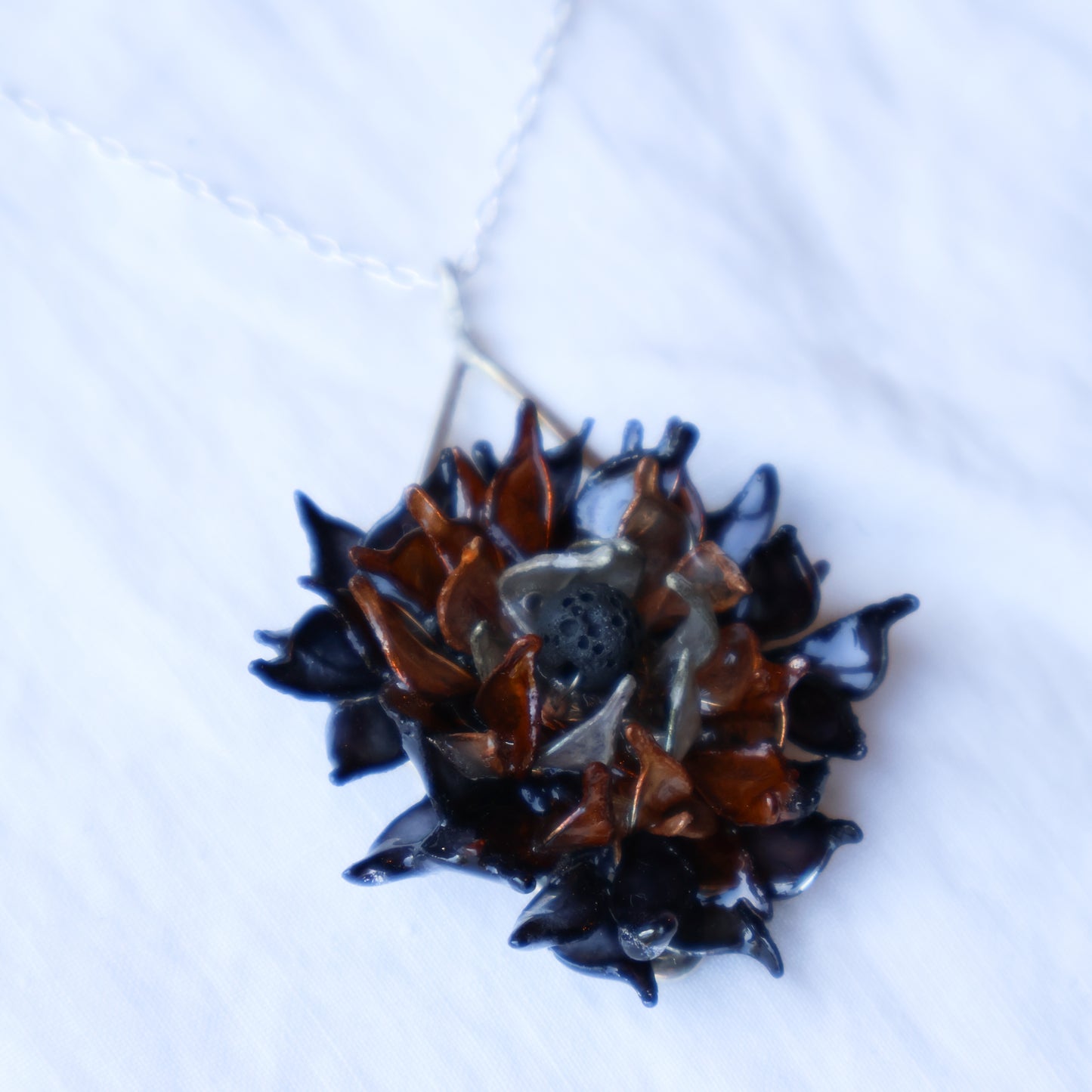 Midnight Gardenia Necklace