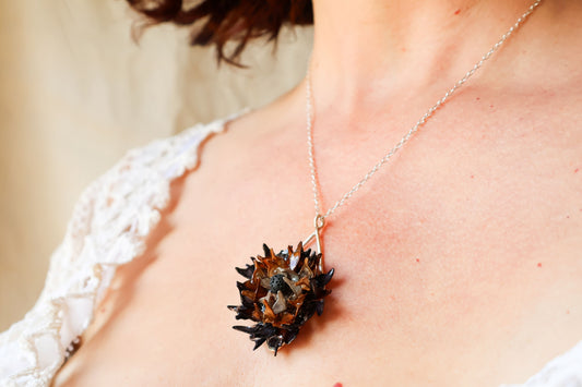 Midnight Gardenia Necklace