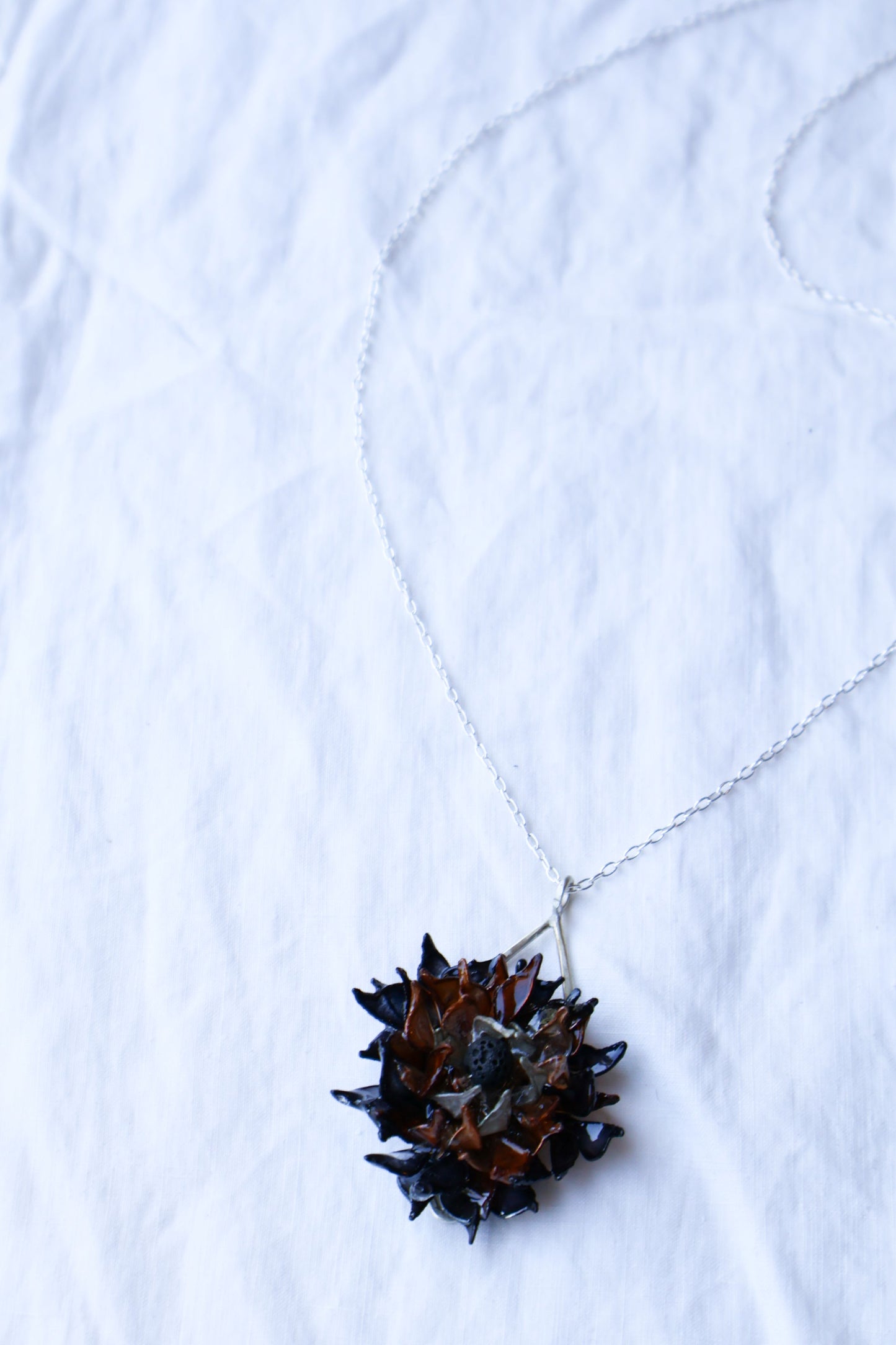 Midnight Gardenia Necklace