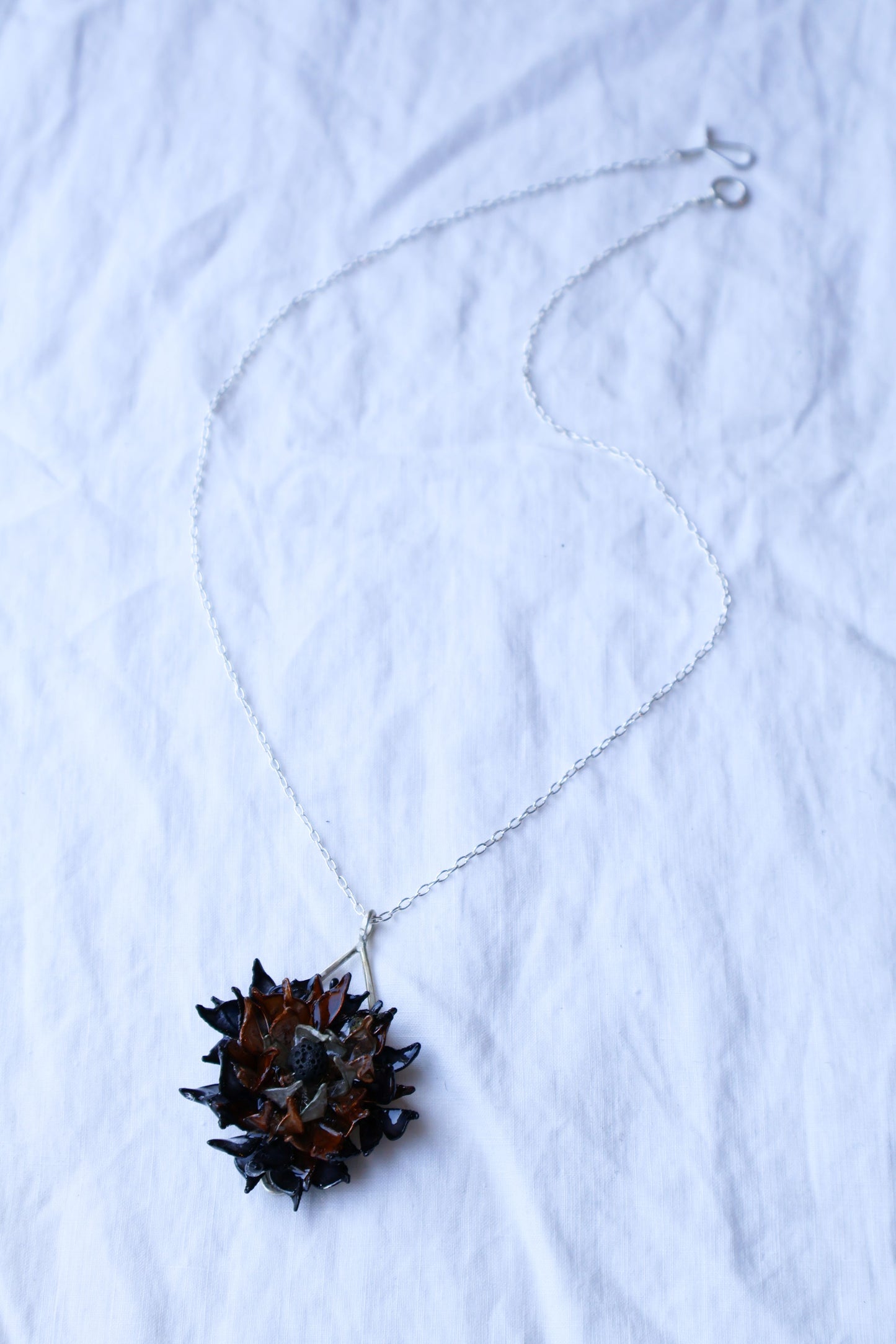 Midnight Gardenia Necklace