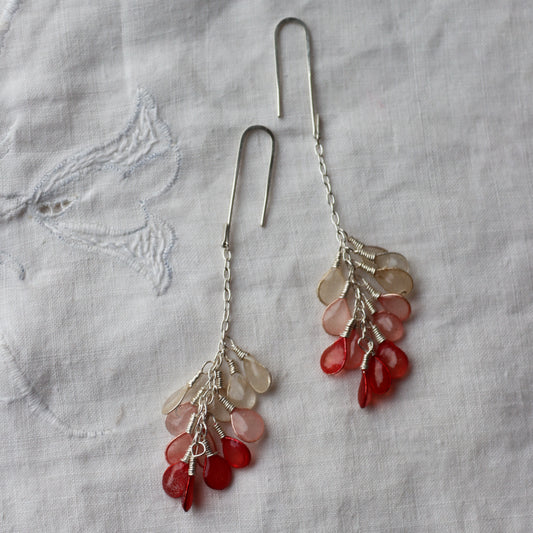 Harvest Earrings, coral
