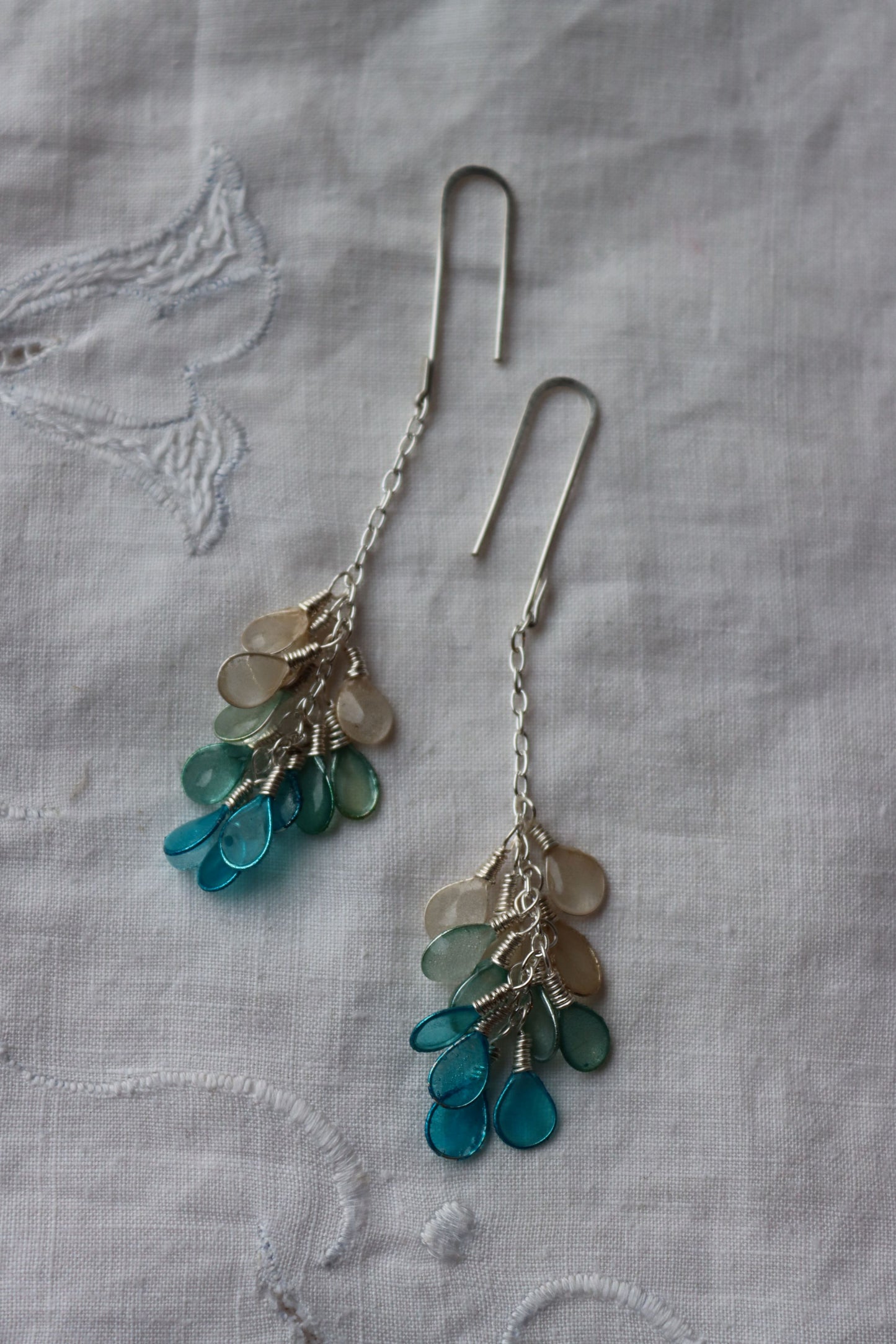 Harvest Earrings, glacier