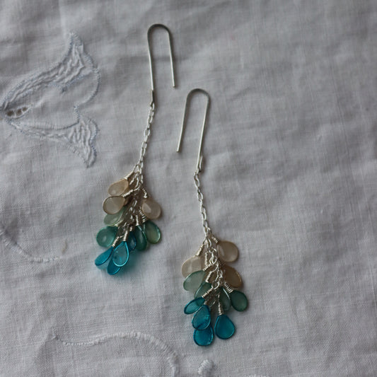 Harvest Earrings, glacier