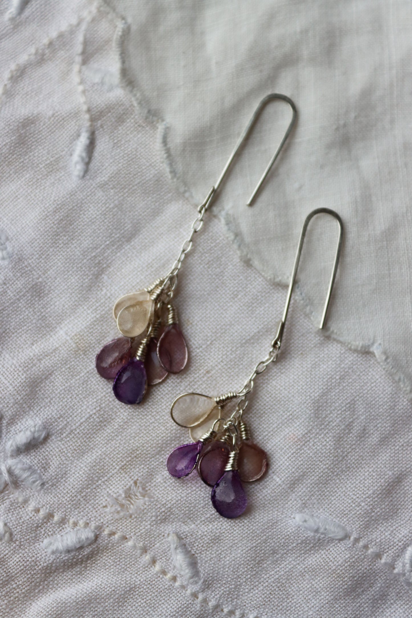 Harvest Earrings, small, lilac