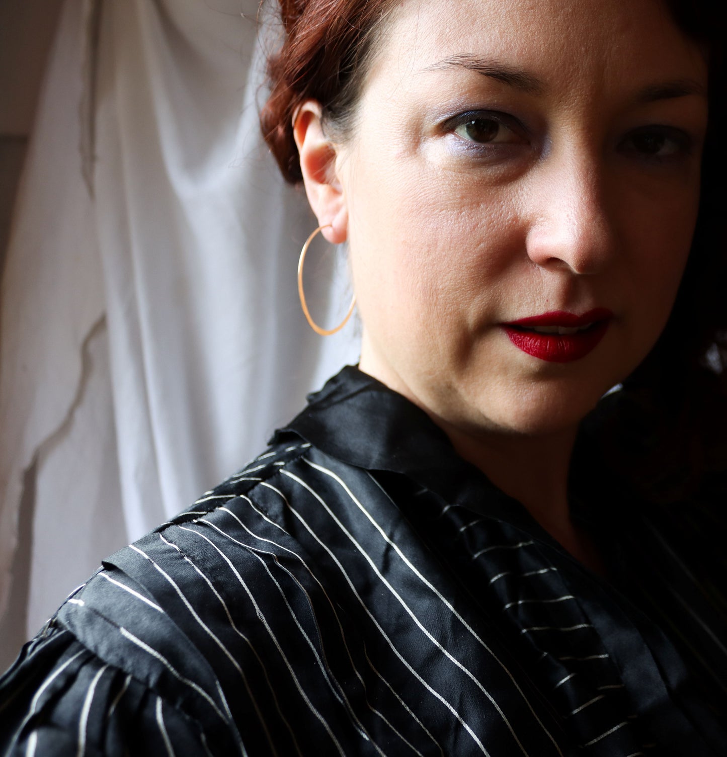 Harvest Moon Hoops, Gold Filled