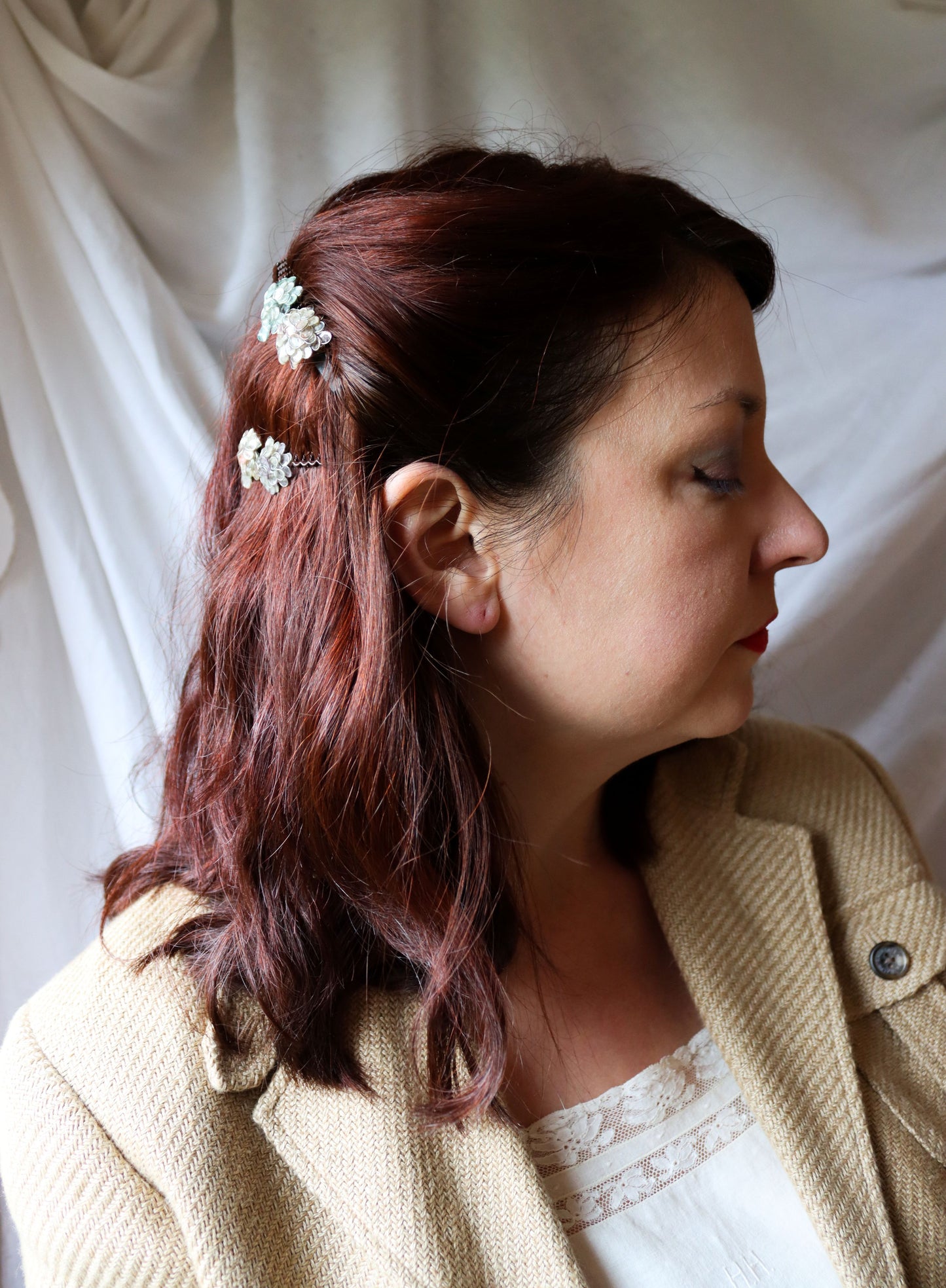 Hydrangea Comb Set : soft pastels