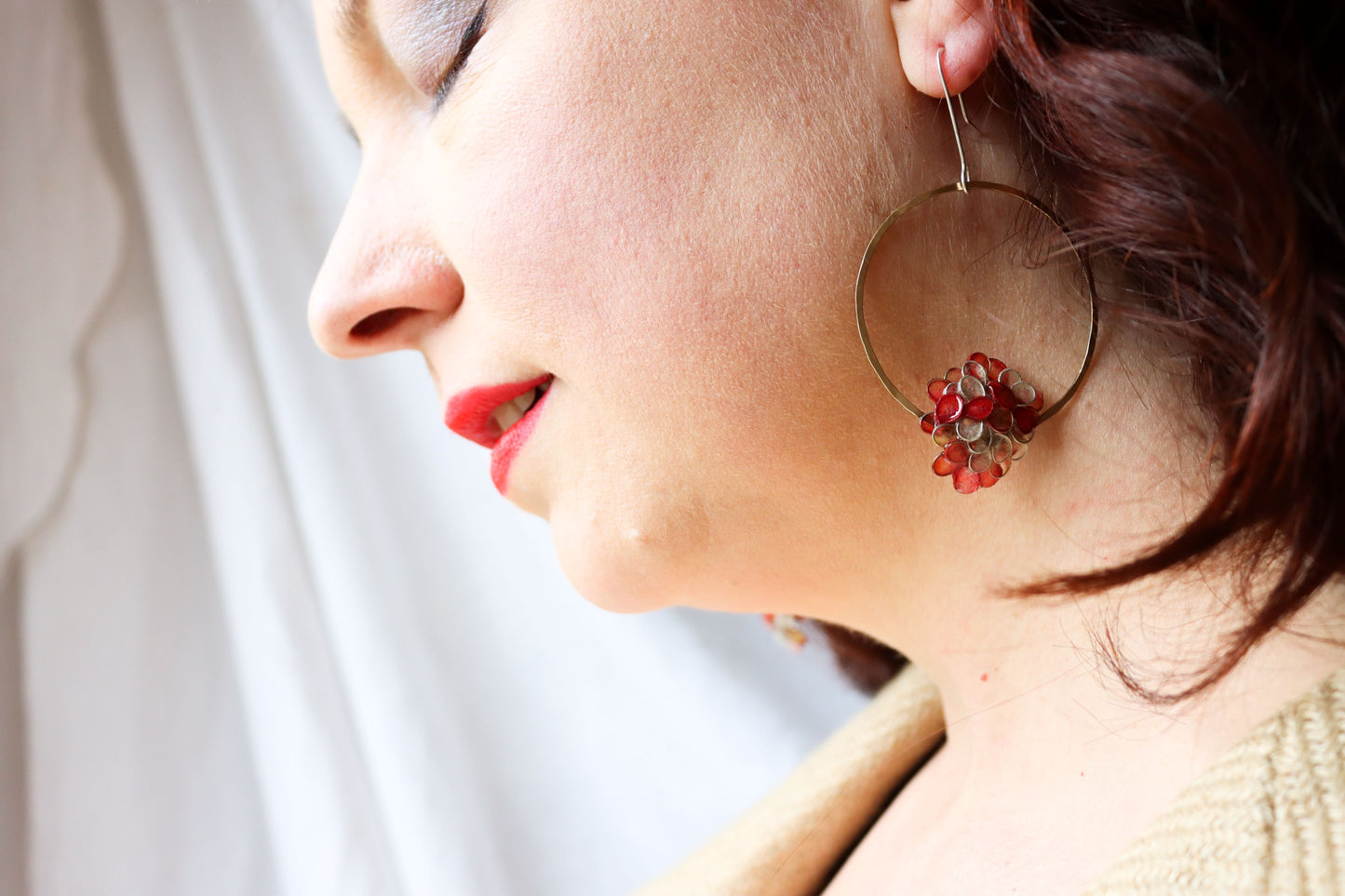 Hydrangea Hoops : coral