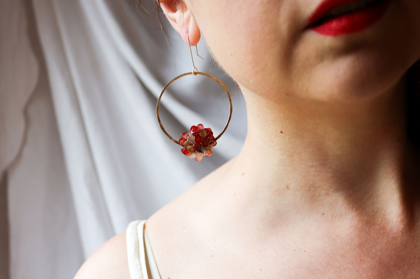 Hydrangea Hoops : coral