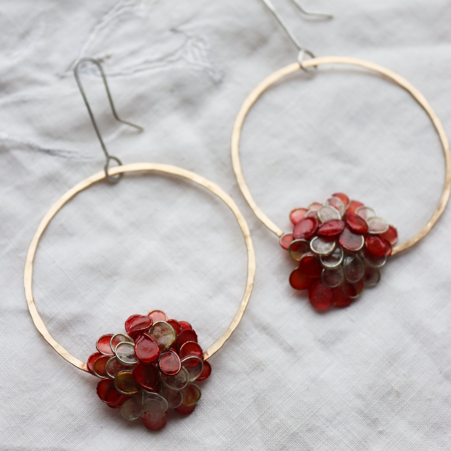 Hydrangea Hoops : coral
