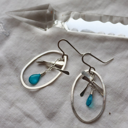 Ice Crystal Earrings : glacier