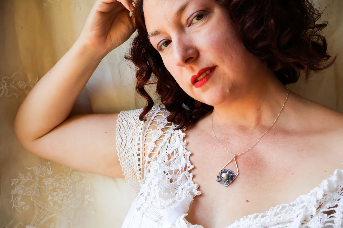 Indigo Phlox Necklace