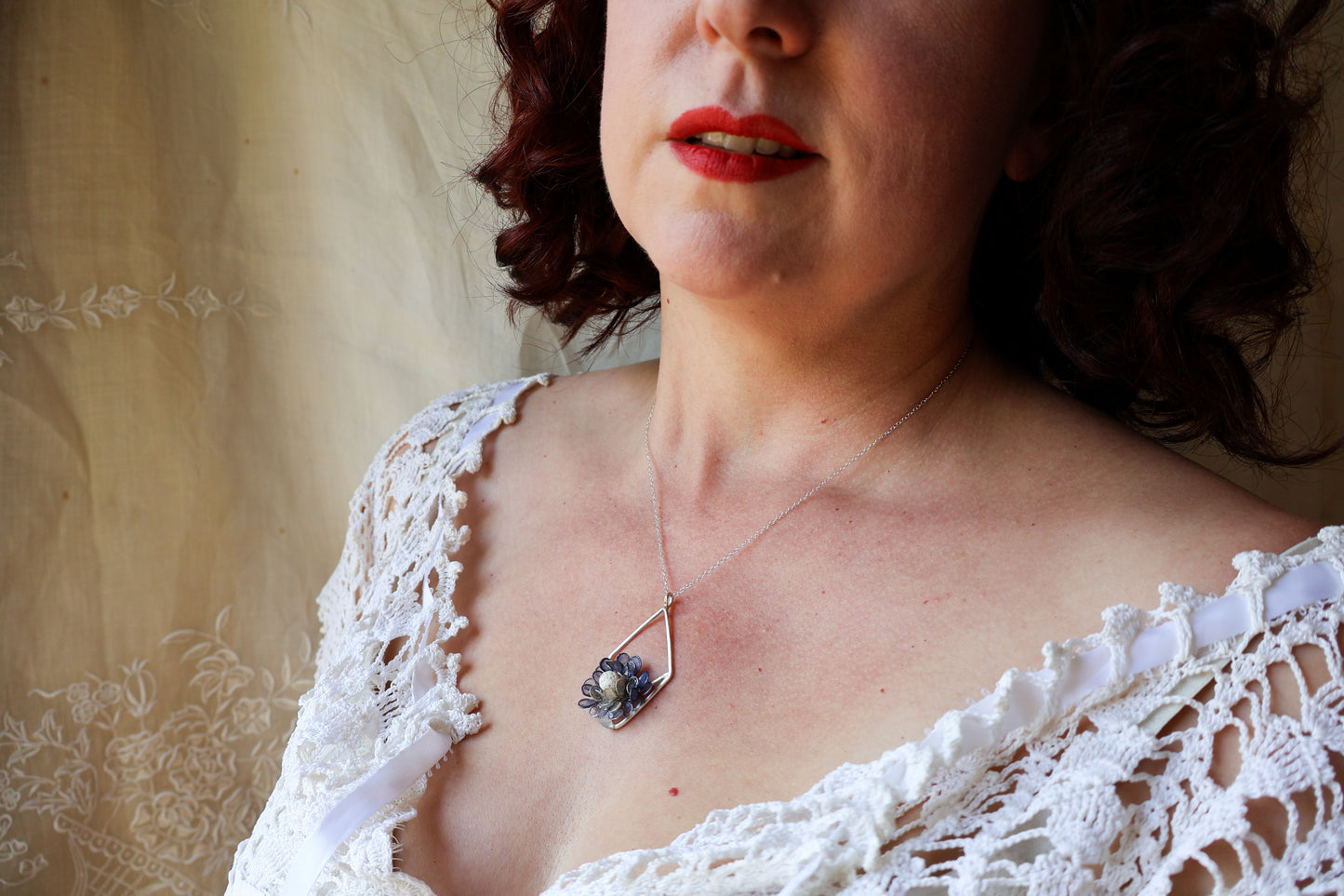 Indigo Phlox Necklace