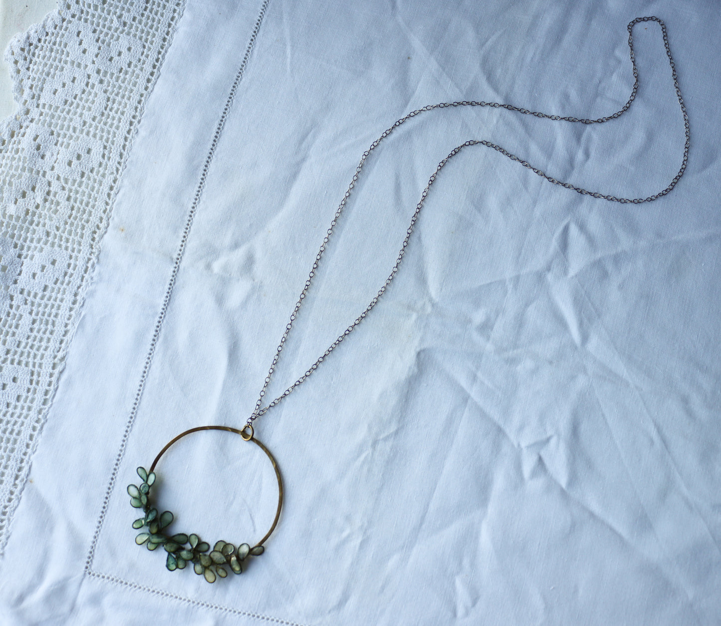 Laurel Necklace : ombre sea glass