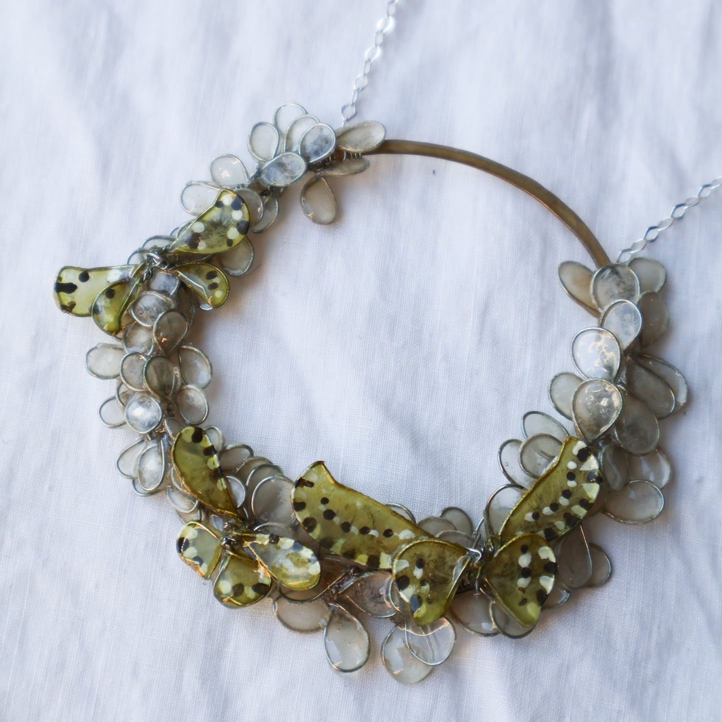 Butterfly Wreath Necklace
