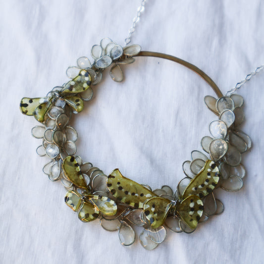 Butterfly Wreath Necklace