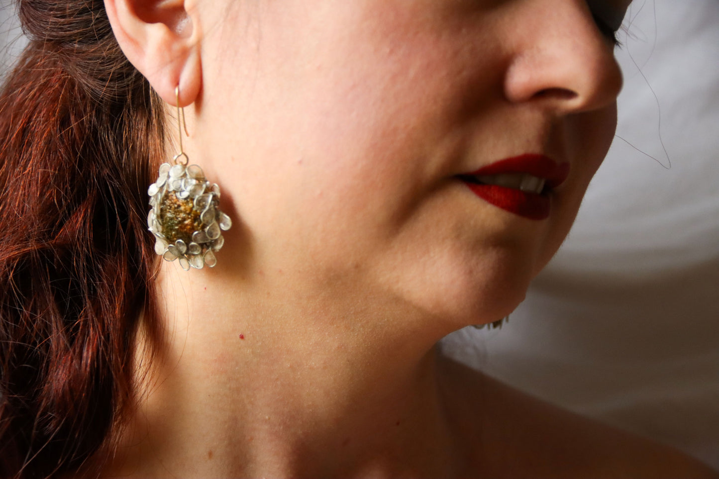 Moss Covered Rocks: Earrings, No. 4