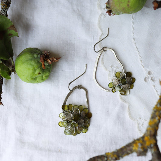 Moss Flower Earrings