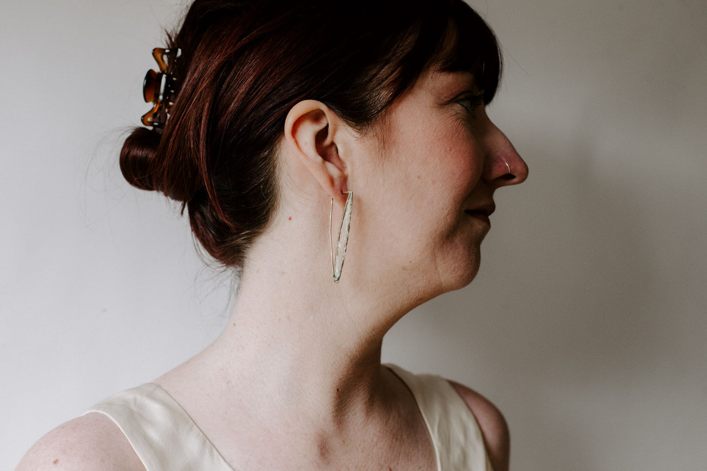 Paper Willow Earrings, Gold-Filled
