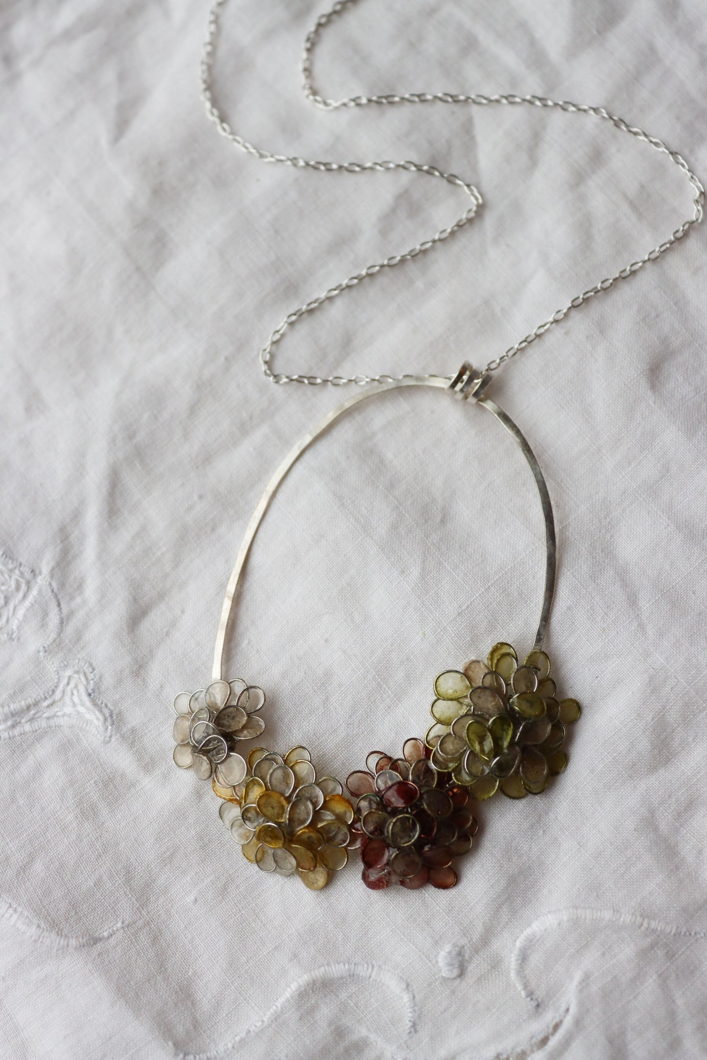 Posy Necklace : soft neutrals