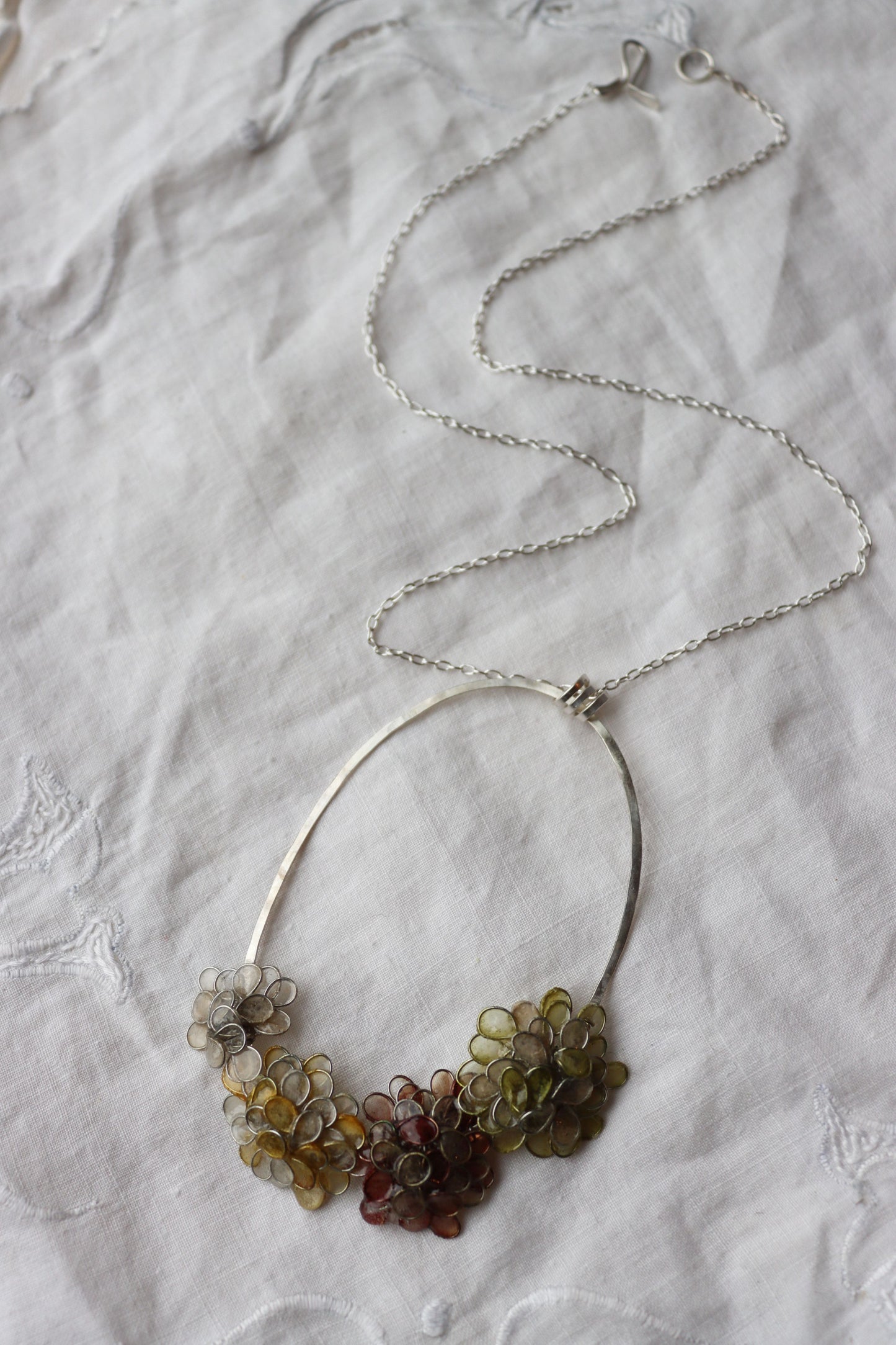 Posy Necklace : soft neutrals