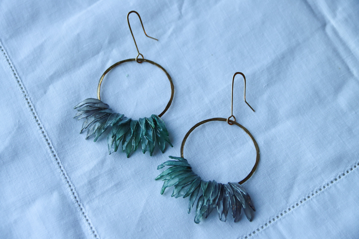 Snow Shadows & Icicles Earrings