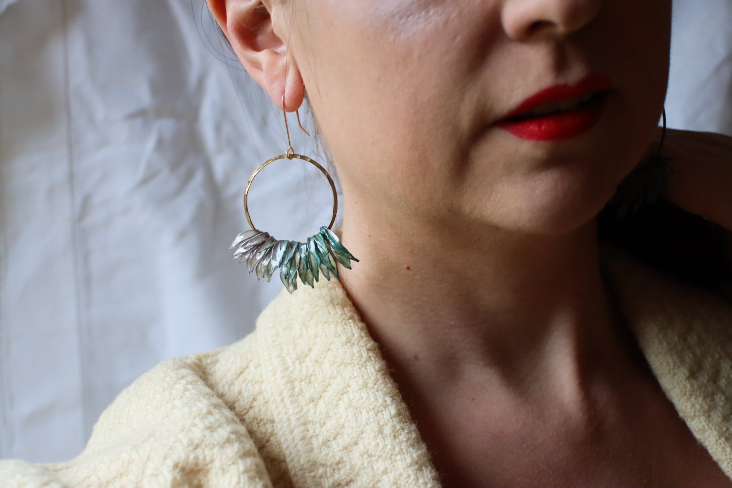 Snow Shadows & Icicles Earrings