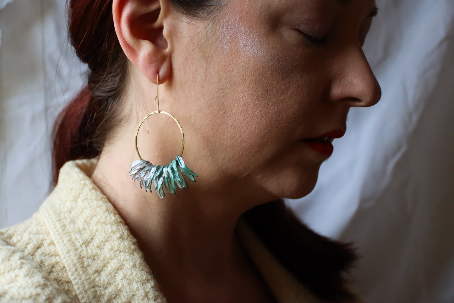 Snow Shadows & Icicles Earrings