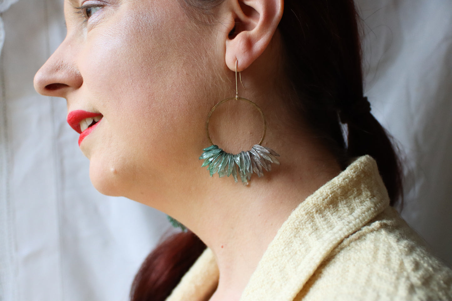 Snow Shadows & Icicles Earrings