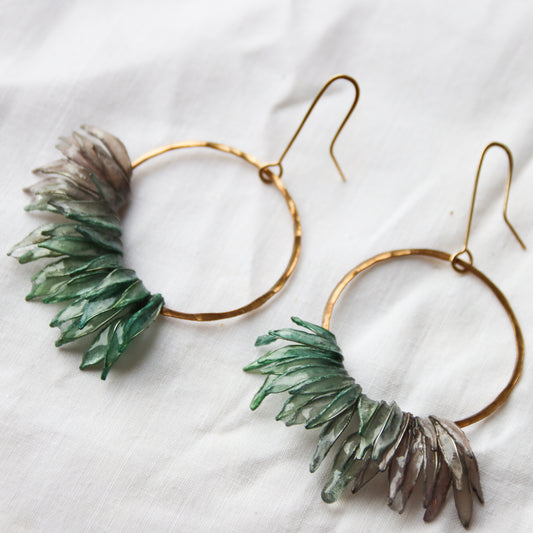 Snow Shadows & Icicles Earrings