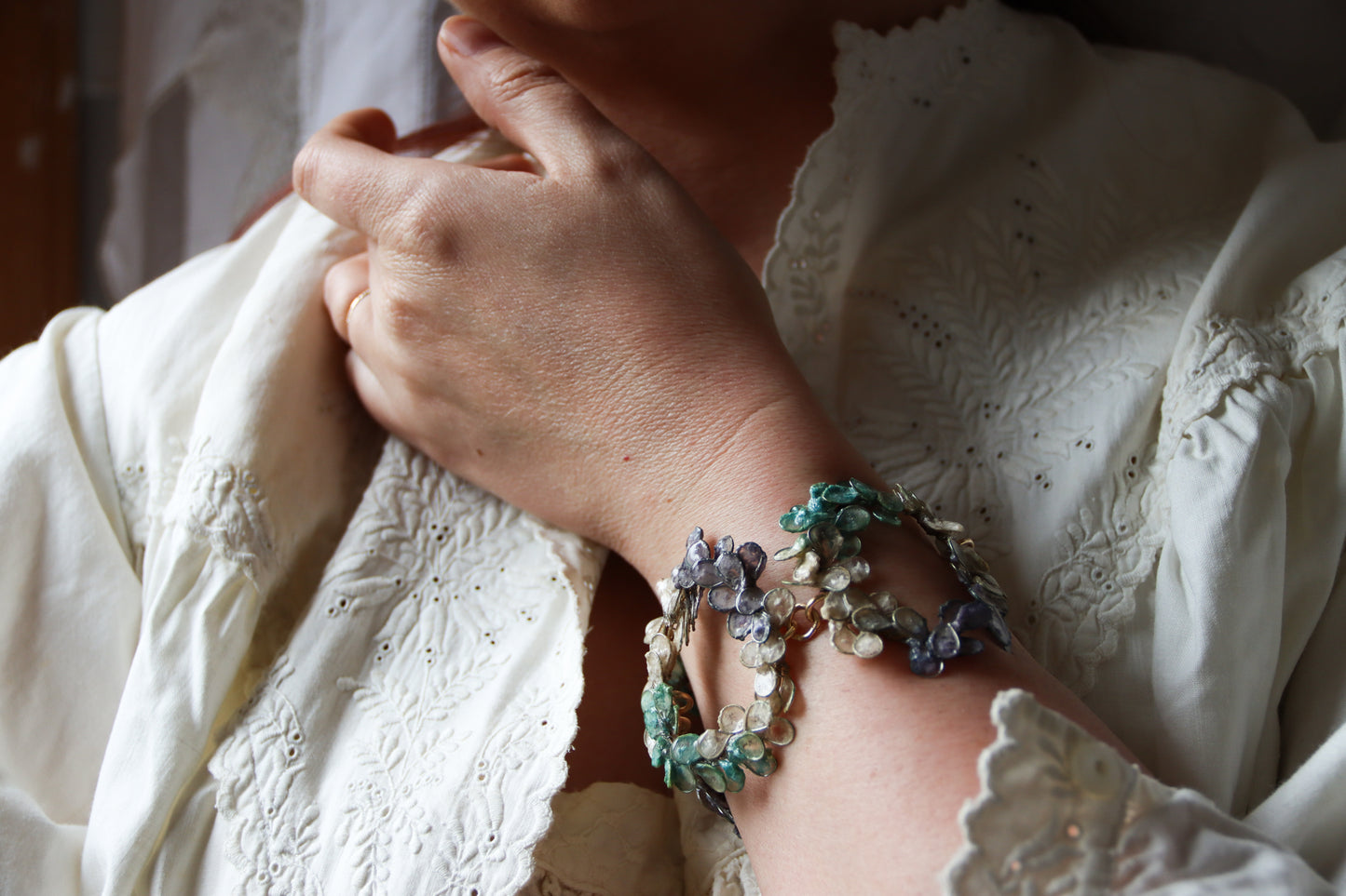 Snow on the Riverbank Bracelet