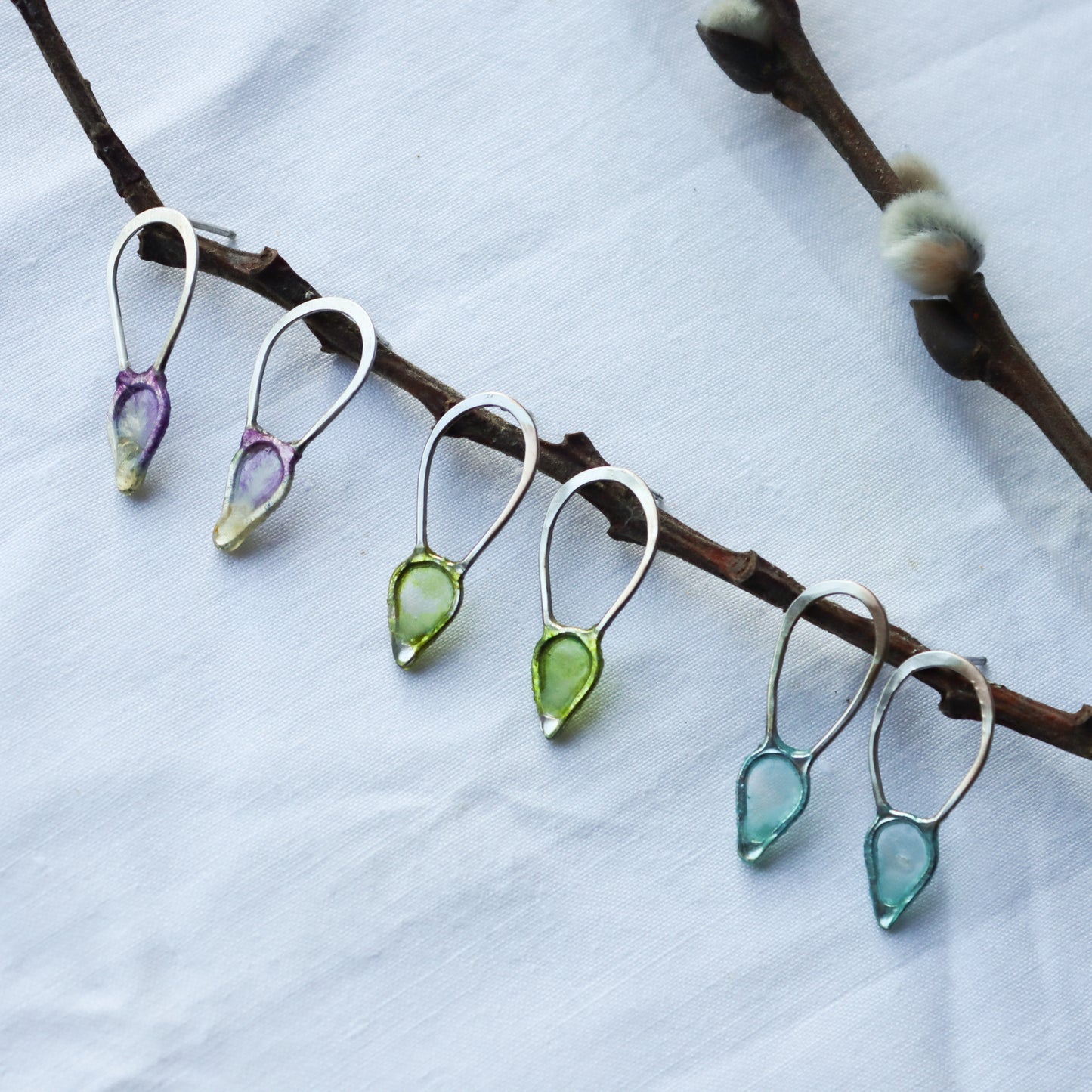 Sprouting Seed Earrings : multiple colors