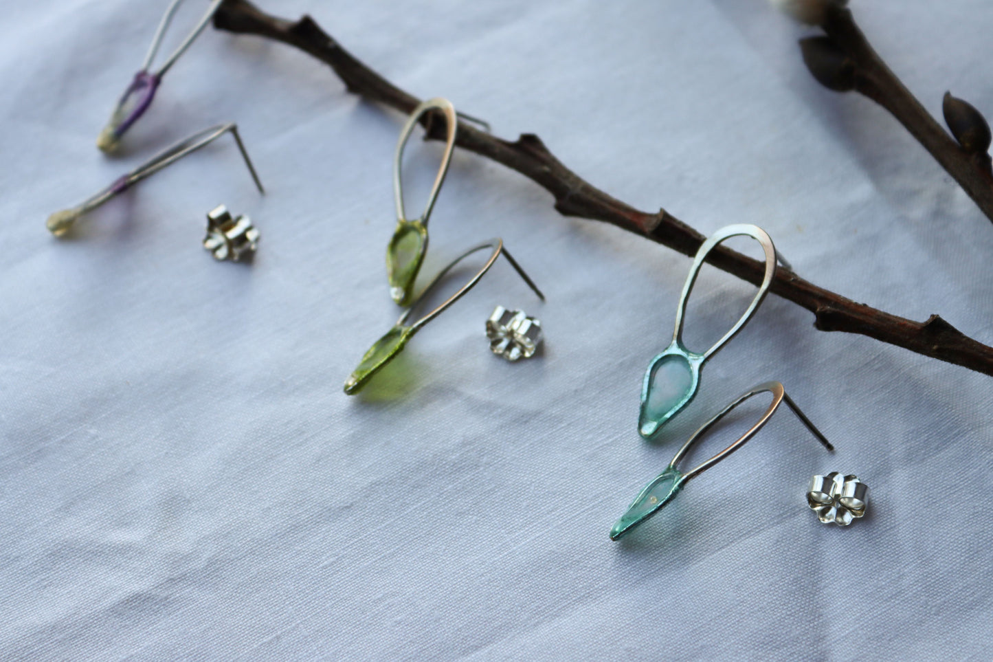 Sprouting Seed Earrings : multiple colors