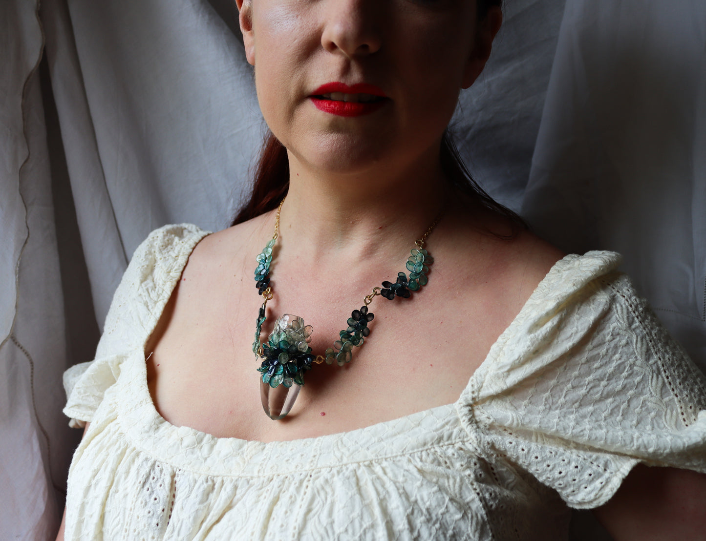 Sunlight through Frozen Trees Necklace