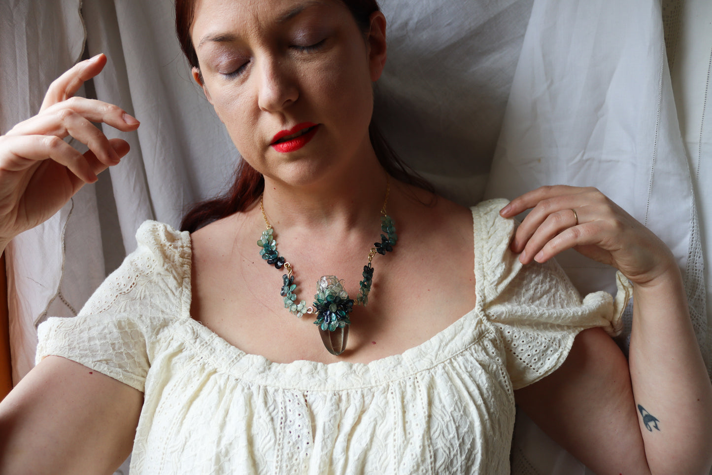 Sunlight through Frozen Trees Necklace