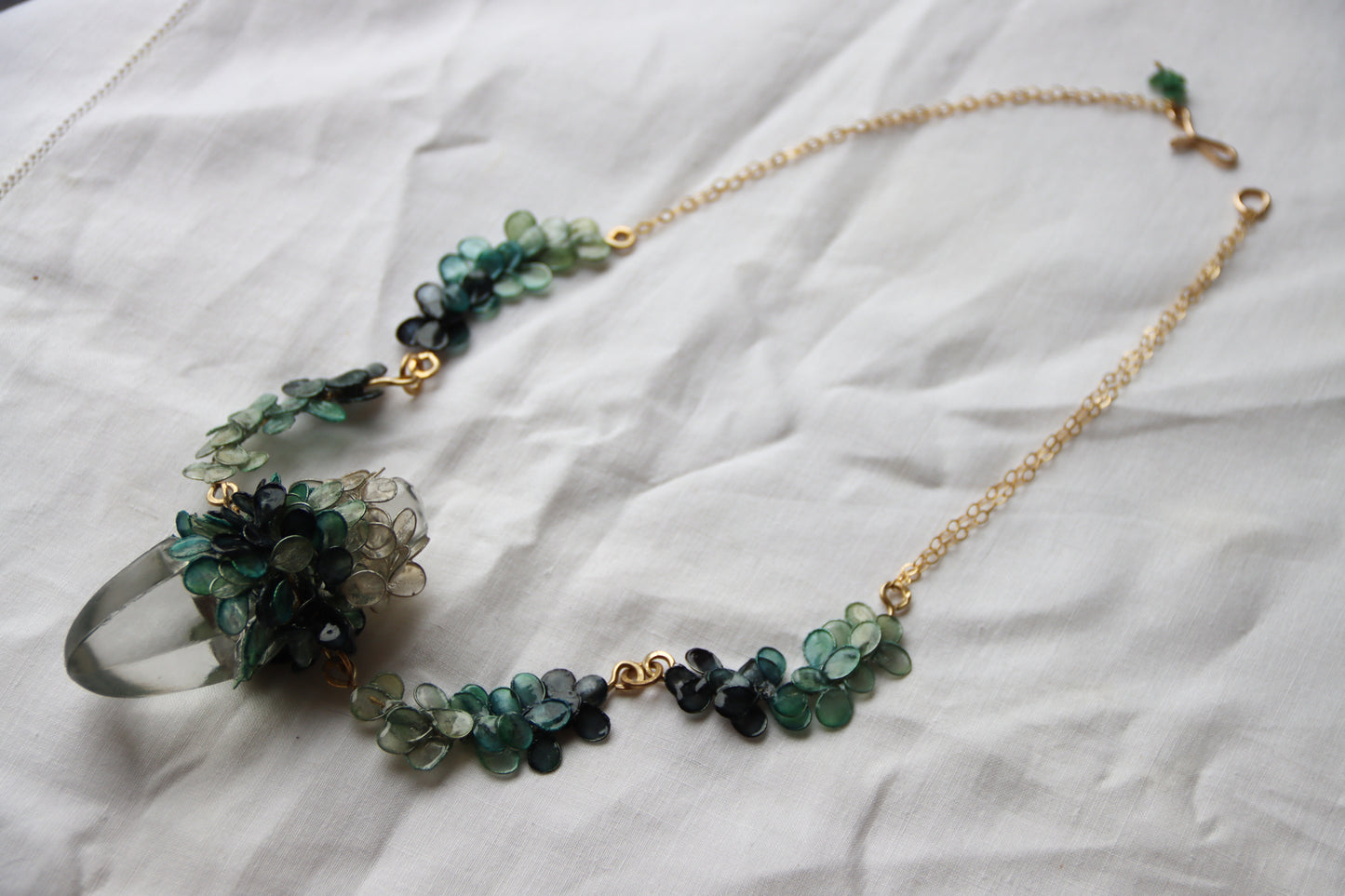 Sunlight through Frozen Trees Necklace